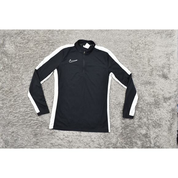 Nike Women's Small Black & White Pullover Sweater - Quarter Dri Fit Running - Picture 3 of 6